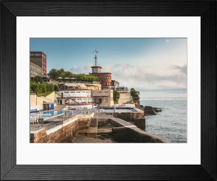 Framed Print : Spain, Asturias, Gijon. Royal Asturias yacht club