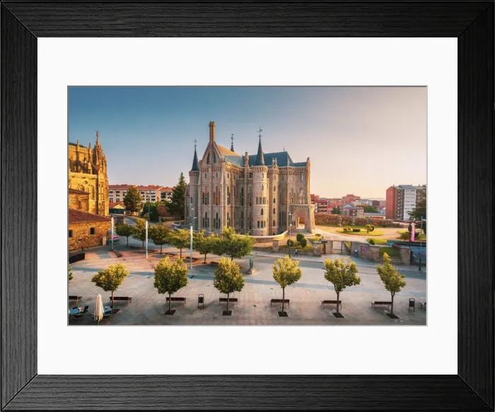 Framed Print : Spain, Castile and Leon, Astorga. The Episcopal Palace of Astorga designed by Antoni Framed Print : Spain, Castile and Leon, Astorga. The Episcopal Palace of Astorga designed by Antoni