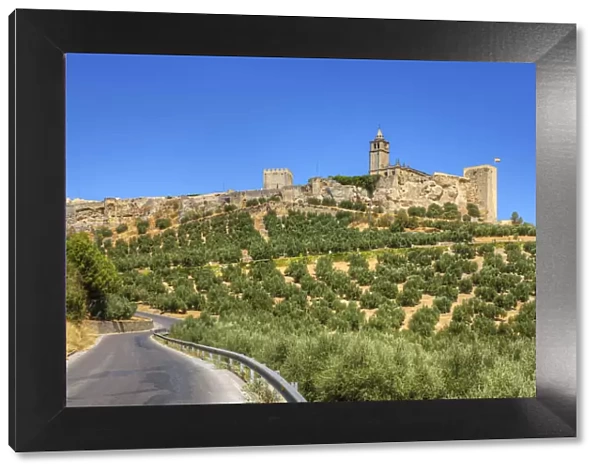 View at Alacala la Real with fortress La Mota, Andalusia, Spain