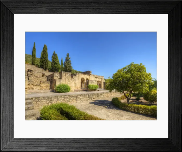 Framed Print : Upper basilical hall or Dar al-Jund, Medina Azahara archeological site, Cordoba, Andalusia Framed Print : Upper basilical hall or Dar al-Jund, Medina Azahara archeological site, Cordoba, Andalusia