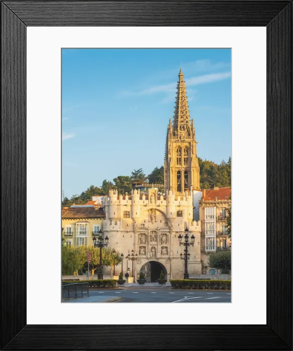 Framed Print : Spain, Castile and Leon, Burgos. The 14th-century city gate Arco de Santa Maraia Framed Print : Spain, Castile and Leon, Burgos. The 14th-century city gate Arco de Santa Maraia