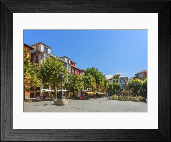 Framed Print : Plaza Bib Rambla with Fuente de los Gigantes, Granada, Andalusia, Spain Framed Print : Plaza Bib Rambla with Fuente de los Gigantes, Granada, Andalusia, Spain