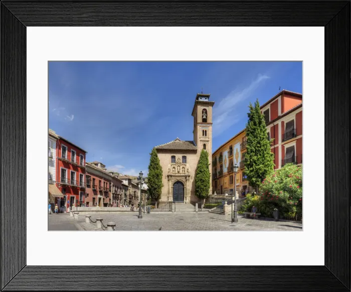 Framed Print : Plaza de Santa Ana with Iglesia Santa Ana, Granada, Andalusia, Spain Framed Print : Plaza de Santa Ana with Iglesia Santa Ana, Granada, Andalusia, Spain