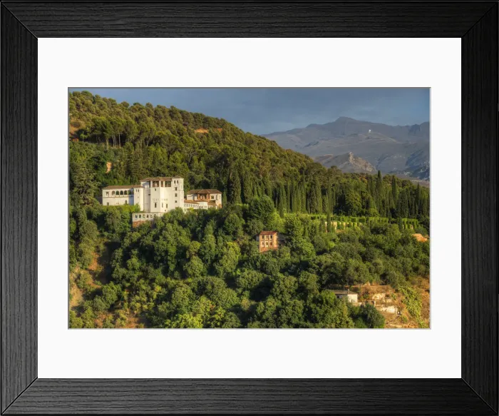 Framed Print : View at the Generalife from Albaicin, UNESCO World Heritage Site, Granada, Andalusia Framed Print : View at the Generalife from Albaicin, UNESCO World Heritage Site, Granada, Andalusia