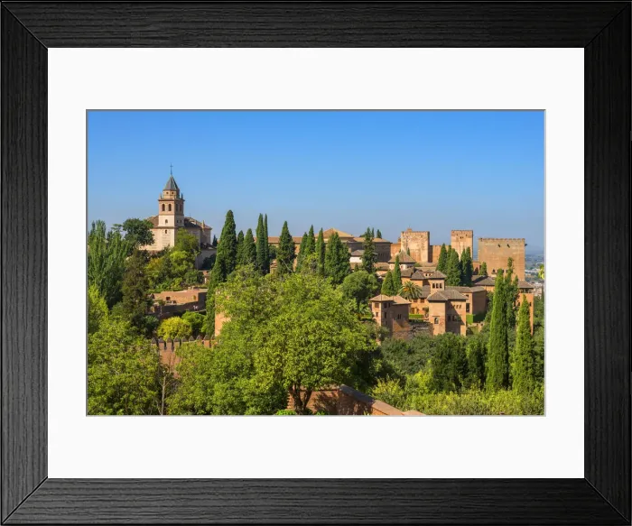 Framed Print : Alhambra from the Generalife gardens, UNESCO World Heritage Site, Granada, Andalusia Framed Print : Alhambra from the Generalife gardens, UNESCO World Heritage Site, Granada, Andalusia