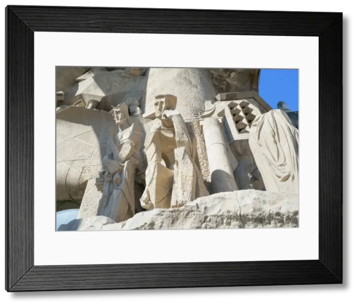 Framed Print : Passion Facade, Sagrada Familia Basilica, Barcelona, Catalonia, Spain Framed Print : Passion Facade, Sagrada Familia Basilica, Barcelona, Catalonia, Spain
