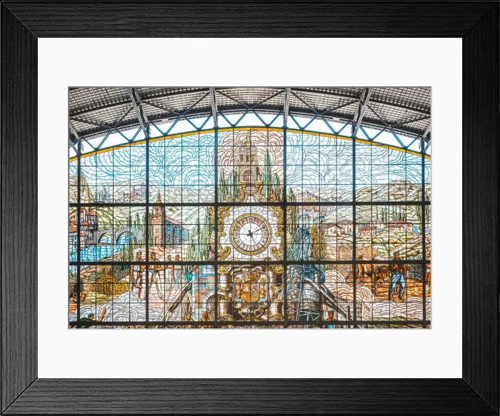 Framed Print : Spain, Basque Country, Bilbao. The interior of Abando train station Framed Print : Spain, Basque Country, Bilbao. The interior of Abando train station