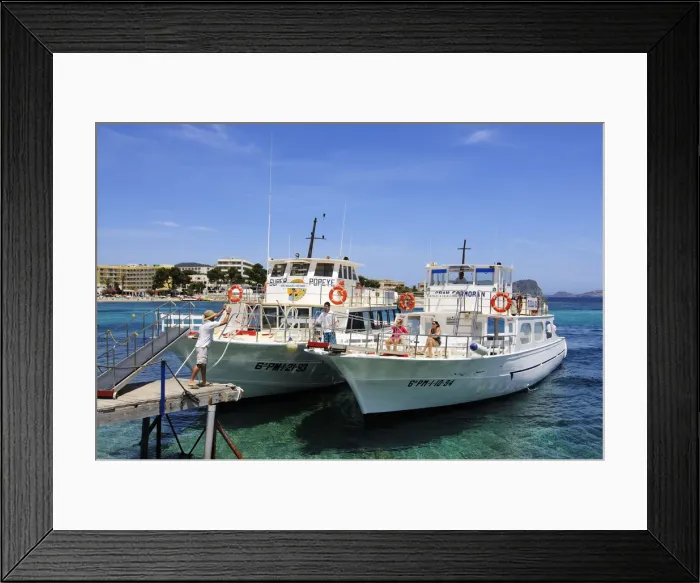 Framed Print : Es Canar, Ibiza, Ibiza and Formentera, Balearic Islands, Spain