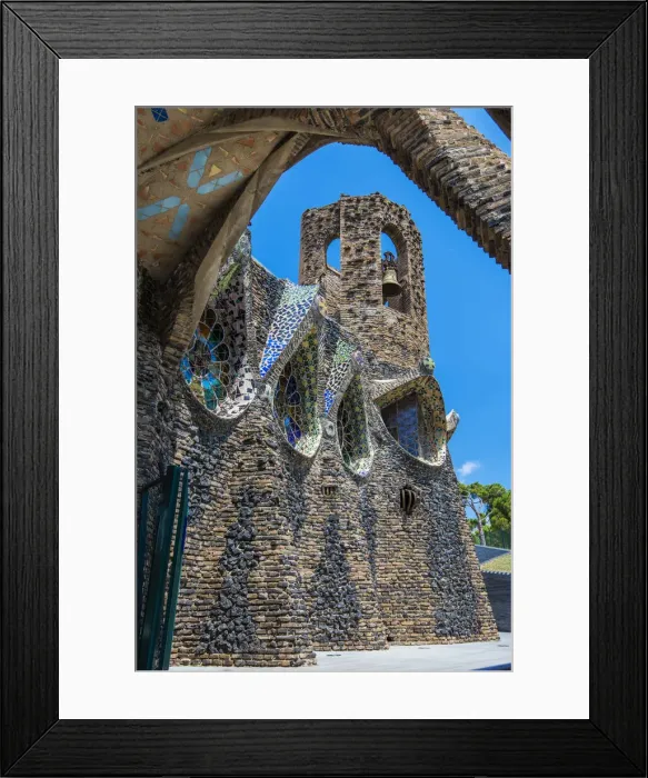 Framed Print : Church of Colonia Guell, Coloma de Cervello, Catalonia, Spain