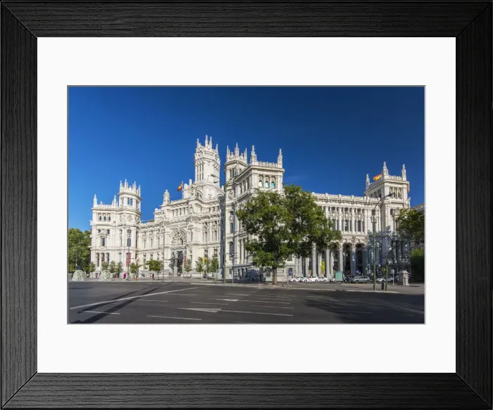 Framed Print : Cibeles Palace, Plaza de Cibeles, Madrid, Comunidad de Madrid, Spain