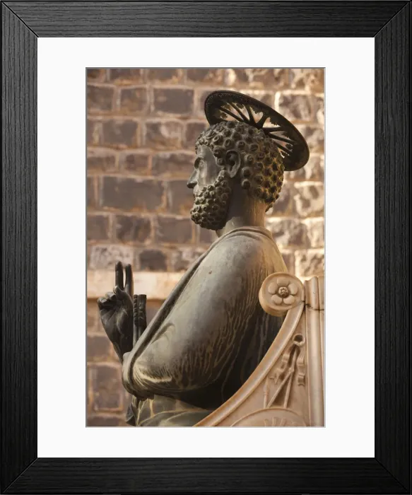 Framed Print : Israel, The Galilee, Tiberias, Saint Peters Parish, statue of Saint Peter Framed Print : Israel, The Galilee, Tiberias, Saint Peters Parish, statue of Saint Peter