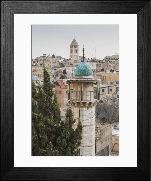 Framed Print : Israel, Jerusalem, View of Muslim Quarter Framed Print : Israel, Jerusalem, View of Muslim Quarter
