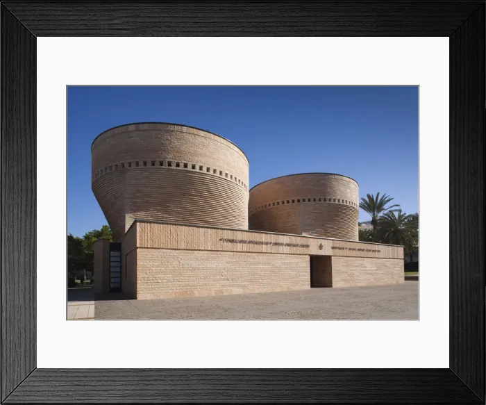 Framed Print : Israel, Tel Aviv, Tel Aviv University, Cymbalista Synagogue, architect, Mario Botta Framed Print : Israel, Tel Aviv, Tel Aviv University, Cymbalista Synagogue, architect, Mario Botta