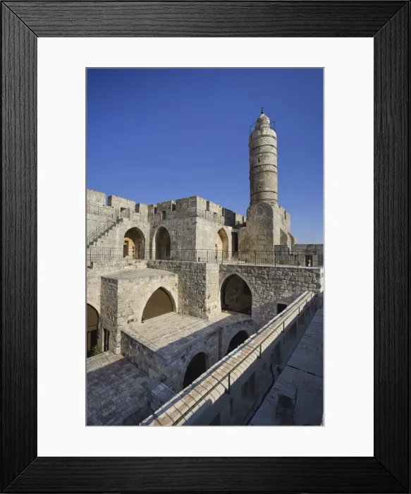 Framed Print : Old town Citadel and tower of David, Jerusalem, Israel Framed Print : Old town Citadel and tower of David, Jerusalem, Israel