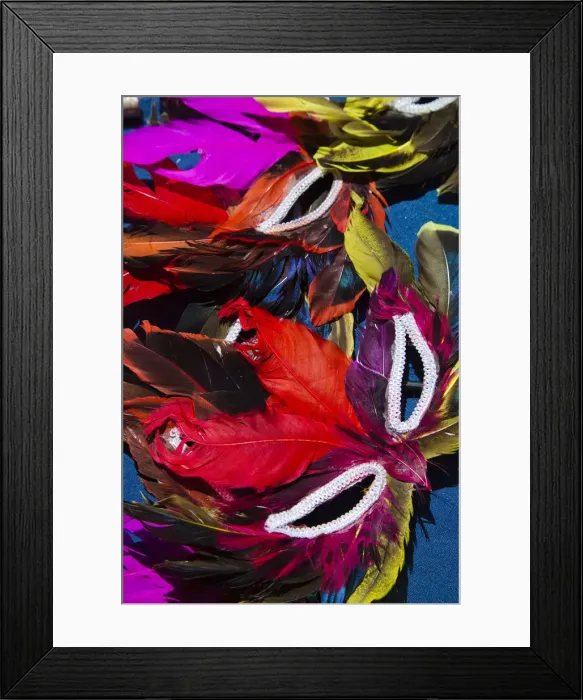 Framed Print : Israel, Tel Aviv, Purim holiday masks