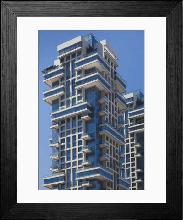 Framed Print : Israel, Tel Aviv, Tzameret Towers, also known as The Akirov Towers, contain most expensive Framed Print : Israel, Tel Aviv, Tzameret Towers, also known as The Akirov Towers, contain most expensive