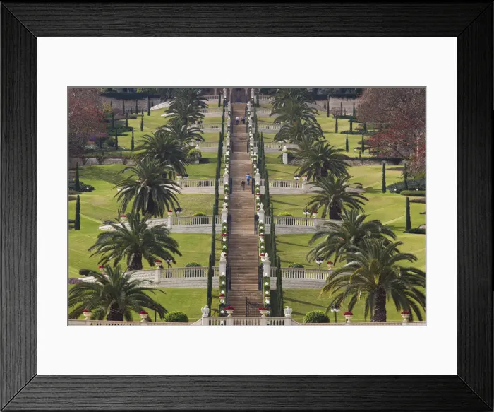 Framed Print : Israel, North Coast, Haifa, Bahai Gardens Framed Print : Israel, North Coast, Haifa, Bahai Gardens