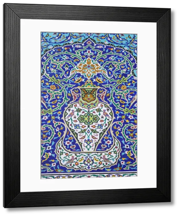 Framed Print : Iran, Tehran, Museum of the Islamic Period, exterior tilework detail Framed Print : Iran, Tehran, Museum of the Islamic Period, exterior tilework detail