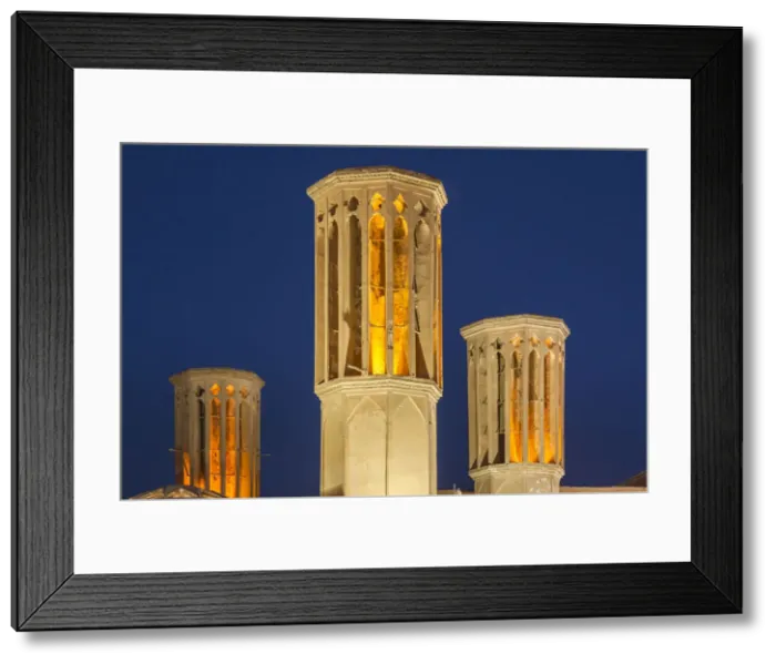 Framed Print : Iran, Central Iran, Yazd, traditional badgirs, wind towers Framed Print : Iran, Central Iran, Yazd, traditional badgirs, wind towers