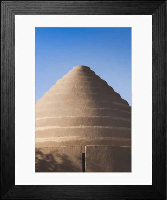 Framed Print : Iran, Southeastern Iran, Kerman, Safavid-period ice house building Framed Print : Iran, Southeastern Iran, Kerman, Safavid-period ice house building