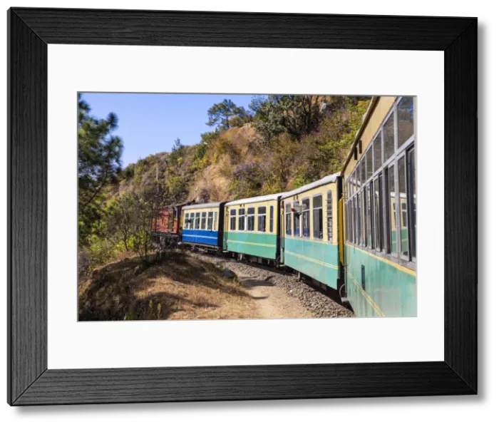 Framed Print : India, North-West India, The Kalkaaa'Shimla Railway, The Himalaya Queen toy train