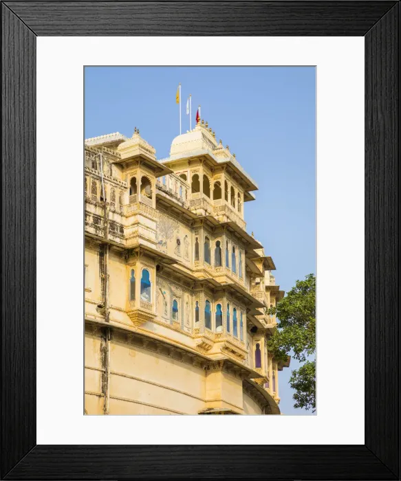 Framed Print : Shiv Niwas hotel, City Palace, Udaipur, Rajasthan, India
