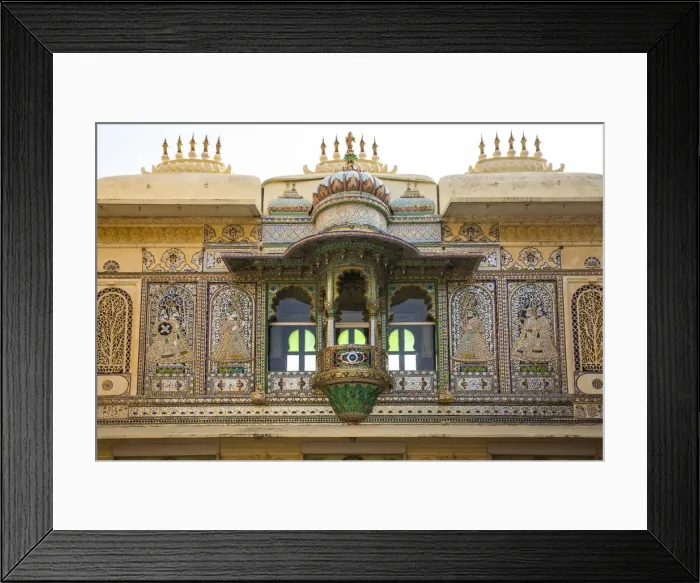 Framed Print : Window detail in the City Palace, Udaipur, Rajasthan, India Framed Print : Window detail in the City Palace, Udaipur, Rajasthan, India