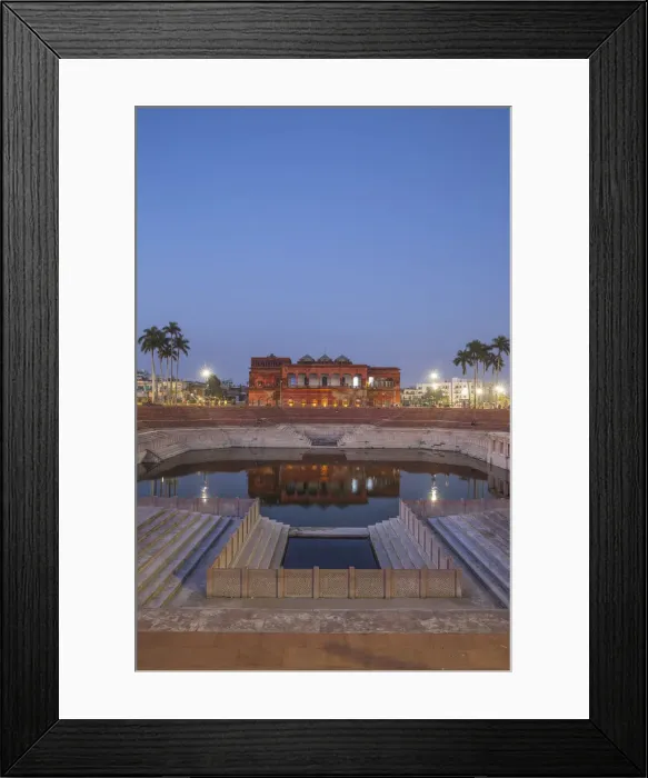 Framed Print : India, Uttar Pradesh, Lucknow, Hussainabad pond and Picture Gallery Framed Print : India, Uttar Pradesh, Lucknow, Hussainabad pond and Picture Gallery