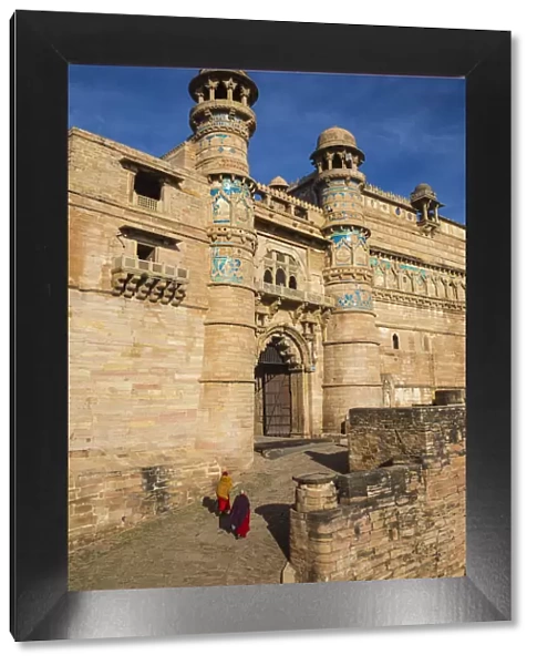 India, Madhya Pradesh, Gwalior, Gwalior Fort, Man Singh Palace, Elephant Gate (Hathiya