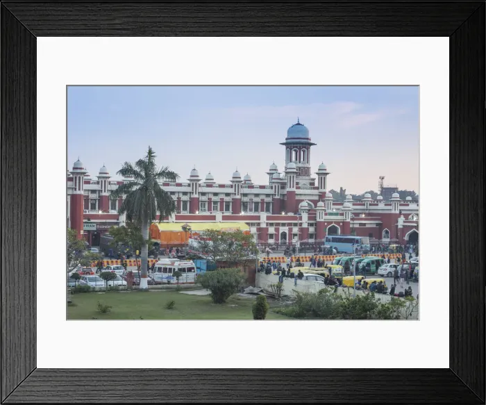 Framed Print : India, Uttar Pradesh, Lucknow, Charbagh, Lucknow Railway station Framed Print : India, Uttar Pradesh, Lucknow, Charbagh, Lucknow Railway station