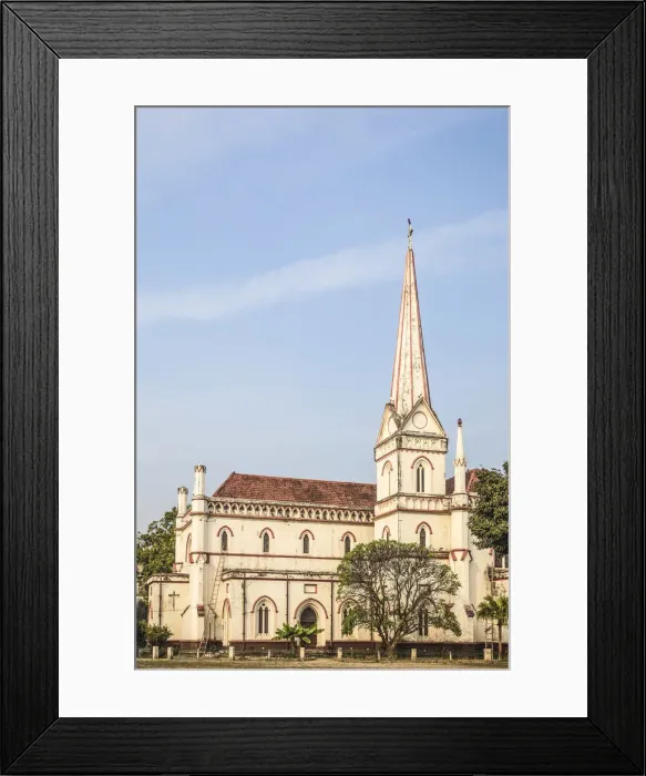 Framed Print : India, Uttar Pradesh, Lucknow, Christ Church cathedral Framed Print : India, Uttar Pradesh, Lucknow, Christ Church cathedral