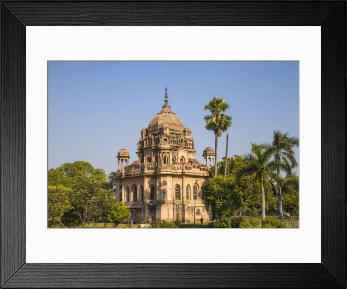 Framed Print : India, Uttar Pradesh, Lucknow, Begum Hazrat Mahal park, Tomb of Khurshid Zadi or Mushir