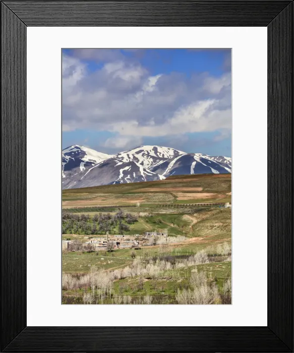 Framed Print : Mountain landscape, Takht-e Soleyman, West Azerbaijan, Iran Framed Print : Mountain landscape, Takht-e Soleyman, West Azerbaijan, Iran