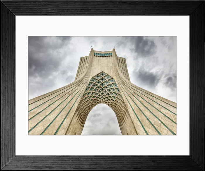 Framed Print : Azadi Tower, 1972, Tehran, Iran Framed Print : Azadi Tower, 1972, Tehran, Iran