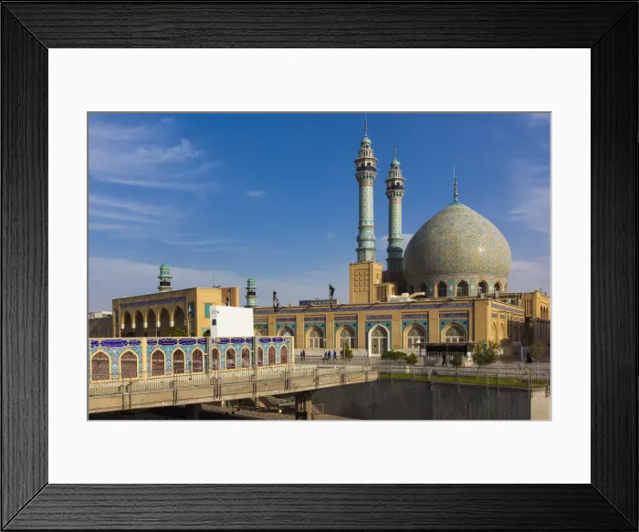 Framed Print : Iran, Central Iran, Qom, second holiest city in Iran after Mashad, Hazrat-e Masumeh