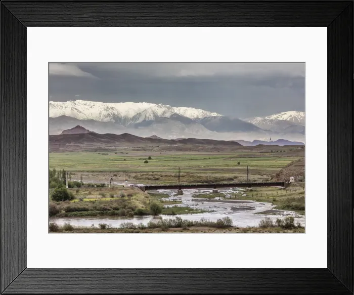 Framed Print : Aras river valley, border with Azerbaijan, East Azerbaijan, Iran Framed Print : Aras river valley, border with Azerbaijan, East Azerbaijan, Iran