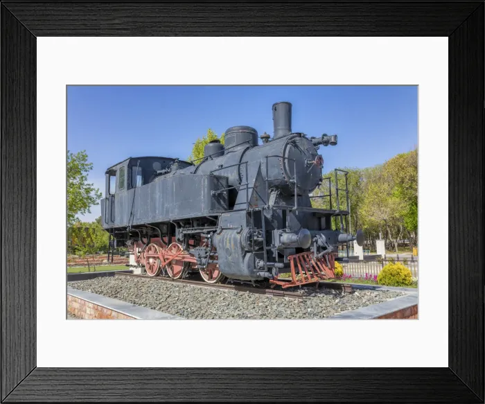 Framed Print : Vintage steam locomative, Tabriz, East Azerbaijan province, Iran Framed Print : Vintage steam locomative, Tabriz, East Azerbaijan province, Iran