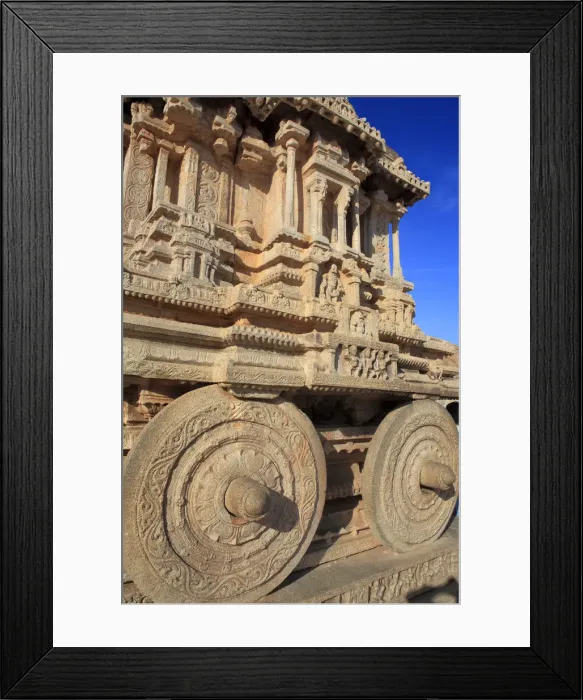 Framed Print : Stone carved chariot, Vittala Temple (16th century), Hampi, Karnataka, India Framed Print : Stone carved chariot, Vittala Temple (16th century), Hampi, Karnataka, India