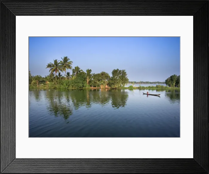 Framed Print : Kerala Backwaters near Allapuzha, Kerala, India Framed Print : Kerala Backwaters near Allapuzha, Kerala, India