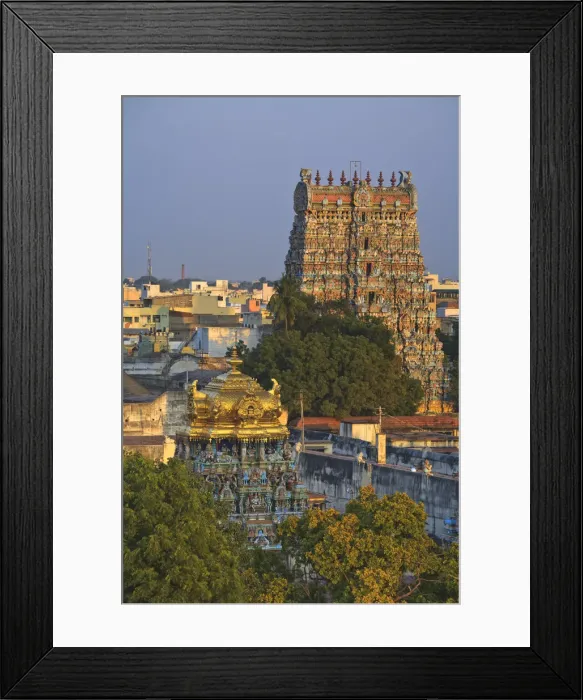 Framed Print : Sri Meenakshi Temple, Madurai, Tamil Nadu, India Framed Print : Sri Meenakshi Temple, Madurai, Tamil Nadu, India
