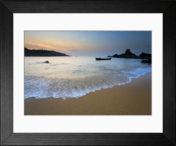 Framed Print : Fishermen, Om Beach, Gokarna, Kerala, India