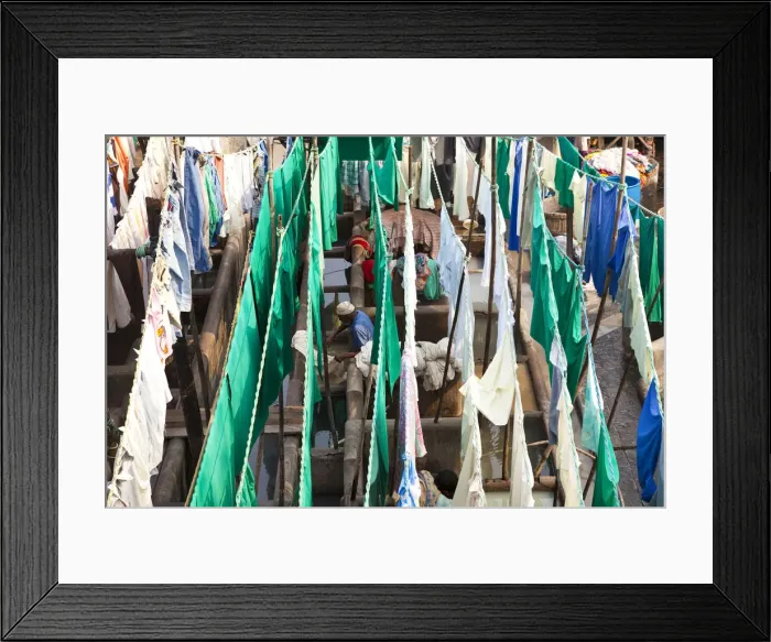 Framed Print : Mahalaxmi Dhobi Ghat, Mumbai (Bombay), India Framed Print : Mahalaxmi Dhobi Ghat, Mumbai (Bombay), India
