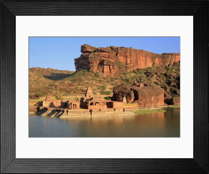 Framed Print : Bhutanatha temple (6th century), Badami, Karnataka, India Framed Print : Bhutanatha temple (6th century), Badami, Karnataka, India