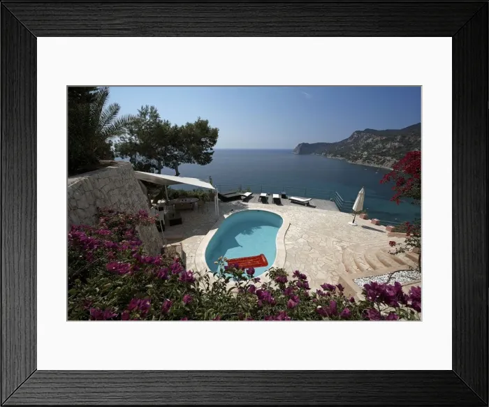 Framed Print : Cala Vedella, Ibiza, Ibiza and Formentera, Balearic Islands, Spain