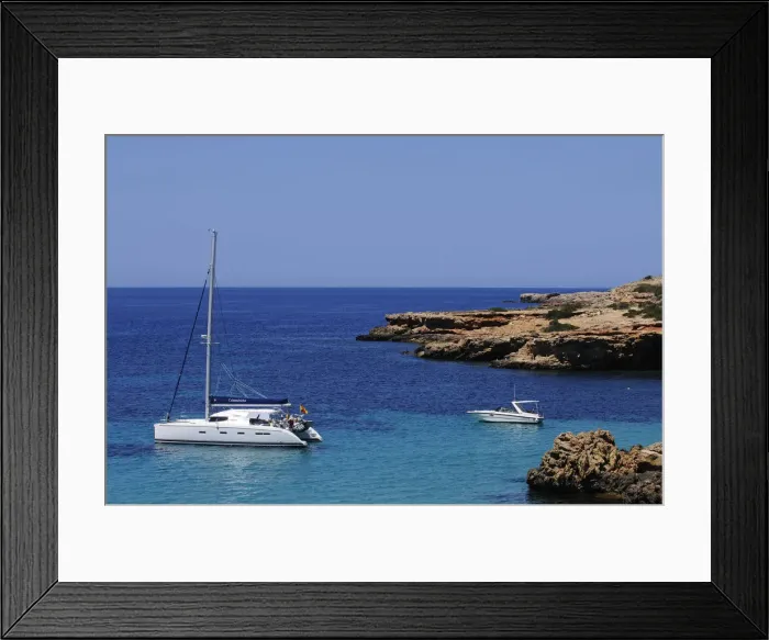 Framed Print : Cala Conta, Ibiza, Ibiza and Formentera, Balearic Islands, Spain Framed Print : Cala Conta, Ibiza, Ibiza and Formentera, Balearic Islands, Spain