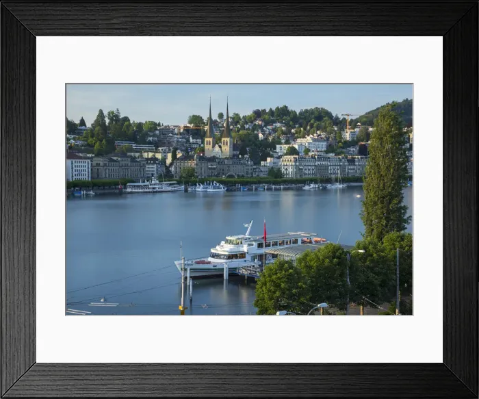 Framed Print : Europe, Switzerland, Lucerne Lakefront Framed Print : Europe, Switzerland, Lucerne Lakefront
