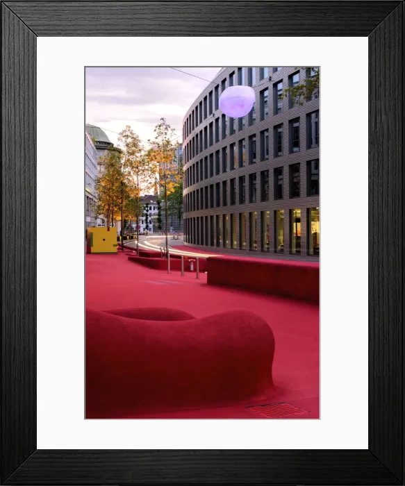 Framed Print : Europe, Switzerland, St. Gallen, Roter Platz