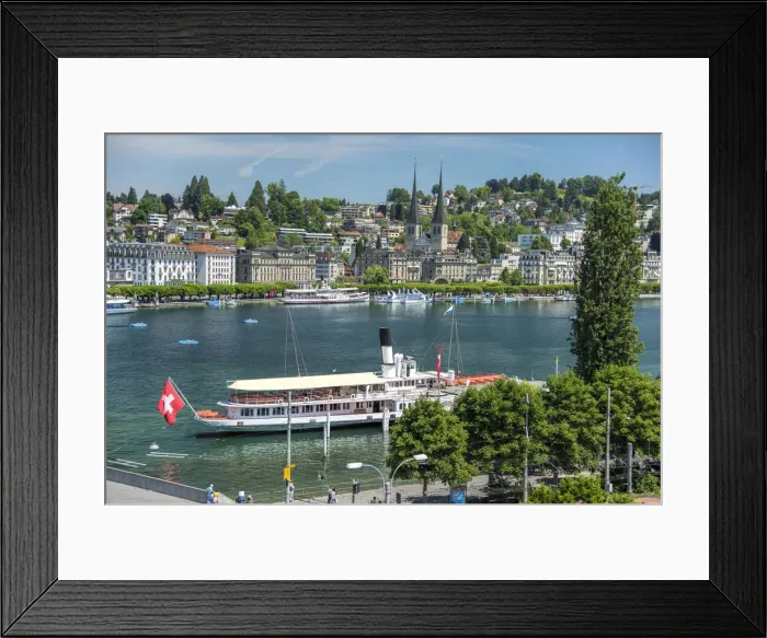 Framed Print : Europe, Switzerland, Lucerne Lakefront Framed Print : Europe, Switzerland, Lucerne Lakefront