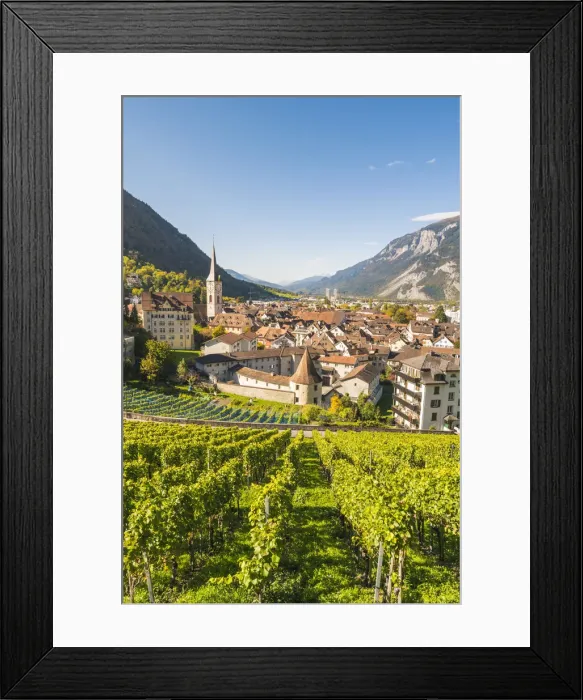 Framed Print : Chur, Grisons (GraubAonden) canton, Switzerland Framed Print : Chur, Grisons (GraubAonden) canton, Switzerland