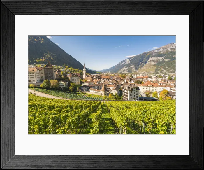 Framed Print : Chur, Grisons (GraubAonden) canton, Switzerland Framed Print : Chur, Grisons (GraubAonden) canton, Switzerland